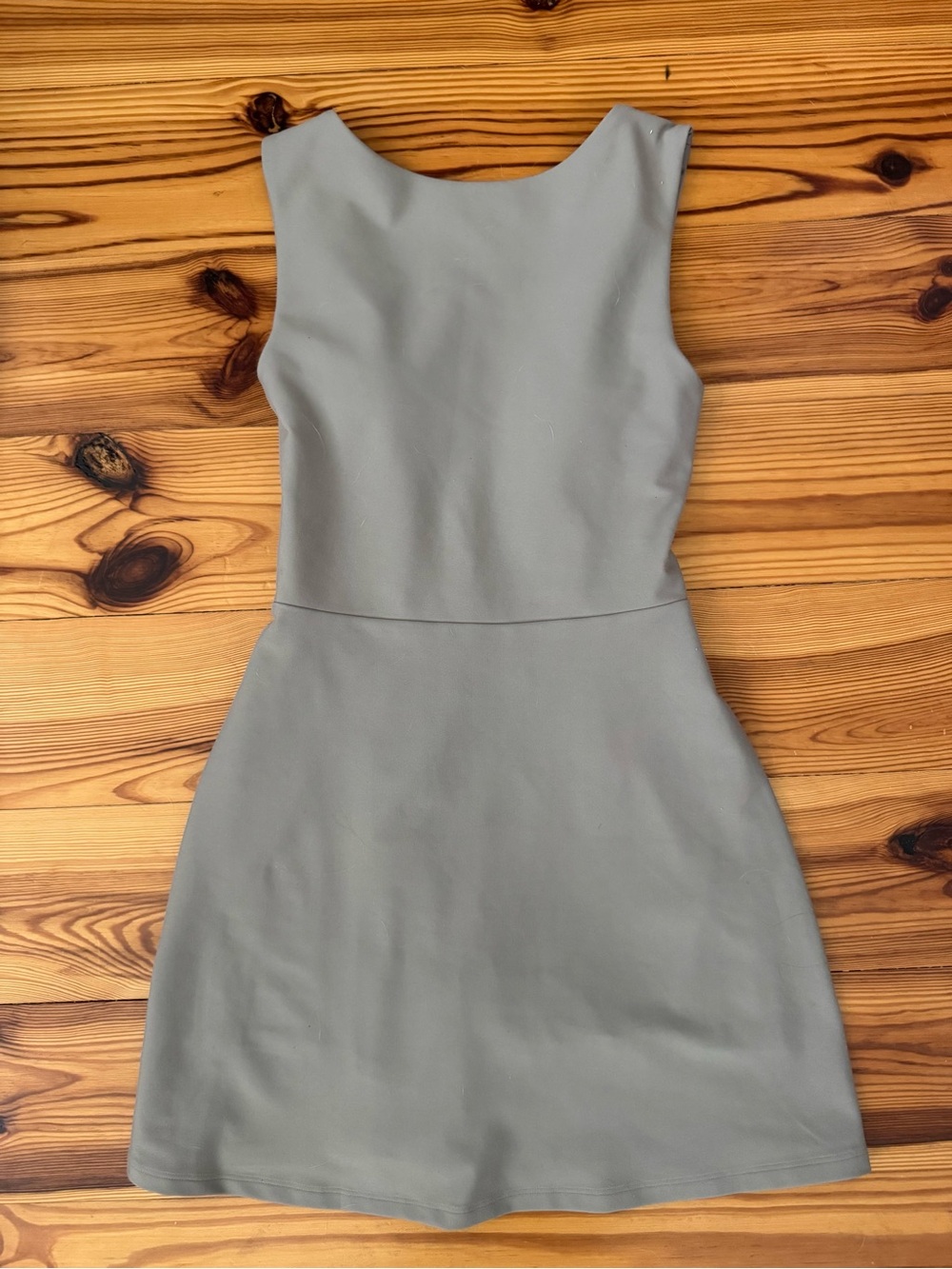 EUC YPB Abercrombie Athleisure Sleeveless A-Line Dress Size XS Taupe Driftwood